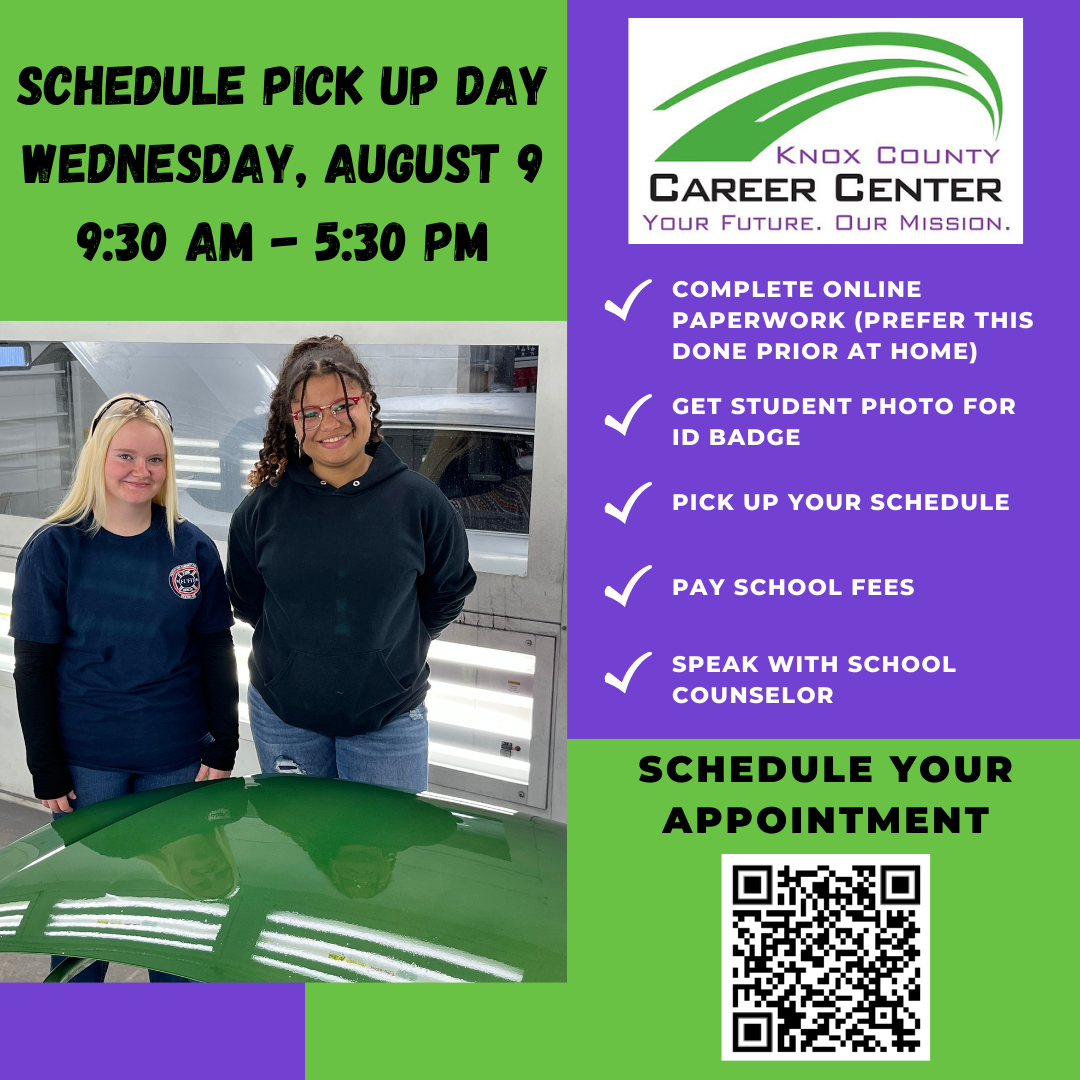 Knox County Career Center sets Aug. 9 schedule pickup day