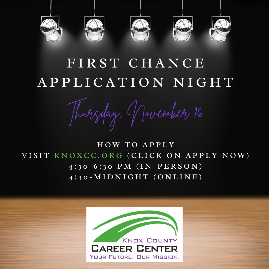 KCCC to host 1st chance Application Night on Nov. 16